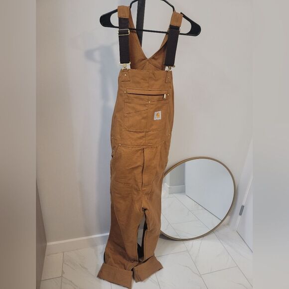 Carhartt Other - Carhartt RO1-M Duck Bib Men's Overalls Relaxed Fit Unlined (32*34) Brown